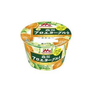 和歌山県産温州みかん果汁を使用した「森永アロエヨーグルト みかん」発売