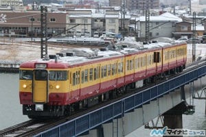 JR春の臨時列車 - 115系"新潟色"で「摂田屋蔵開き号」「弥彦桜絵巻号」運転
