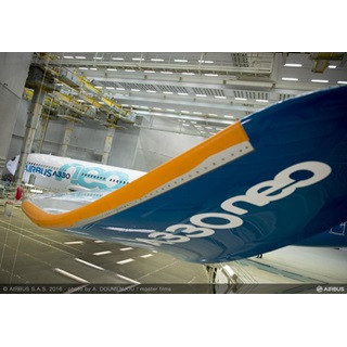 エアバス、A330neo初号機のシャークレット公開--A330ceoより主翼を拡大