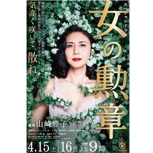 松嶋菜々子がシースルーのドレス姿に -『女の勲章』ポスタービジュアル公開