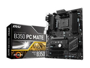 MSI、B350搭載の低価格AM4マザーボード「B350 PC MATE」 - 税別12,080円