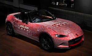 マツダ「ロードスター」100万台達成記念車、世界9カ国での展示終えて広島へ