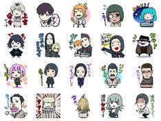 石田スイ描き下ろし 東京喰種トーキョーグール Re のlineスタンプ登場 マイナビニュース