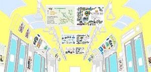 JR東日本、駅型保育園児の絵画などで車内を飾る「HAPPY CHILD TRAIN」運行