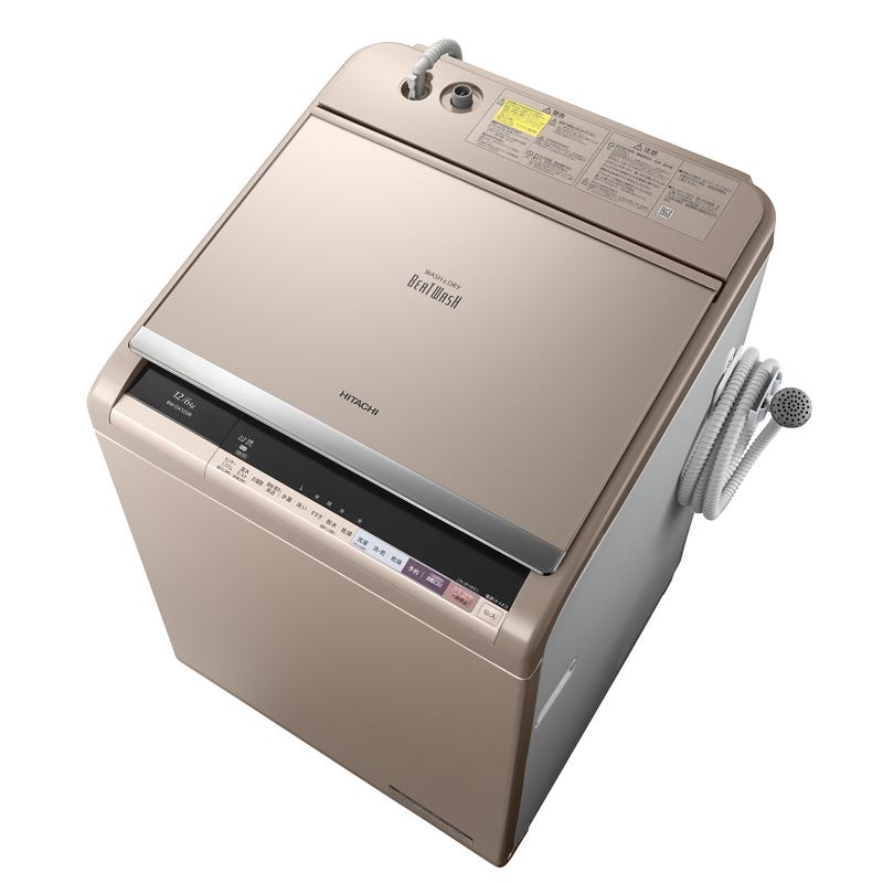 日立、業界最大12kgの洗濯容量を実現した縦型洗濯乾燥機「ビート 