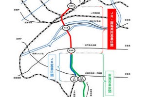 「なにわ筋線」整備へJR西日本・南海・阪急ら協力、十三駅への連絡線も検討