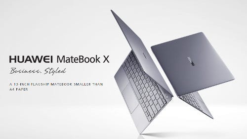 Huawei 薄さ12 5mmの13型フラグシップノートpc Matebook X マイナビニュース