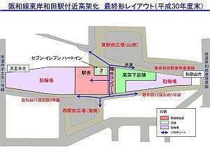 Jr西日本 阪和線東岸和田駅付近を10 22から全線高架化 新駅舎を供用開始 マイナビニュース