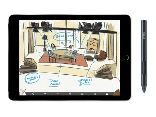 ワコム、iPad Proなどで使える2048レベル筆圧検知のペン「Bamboo Sketch」