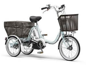 ヤマハ、荷物をたくさん積める三輪電動アシスト自転車