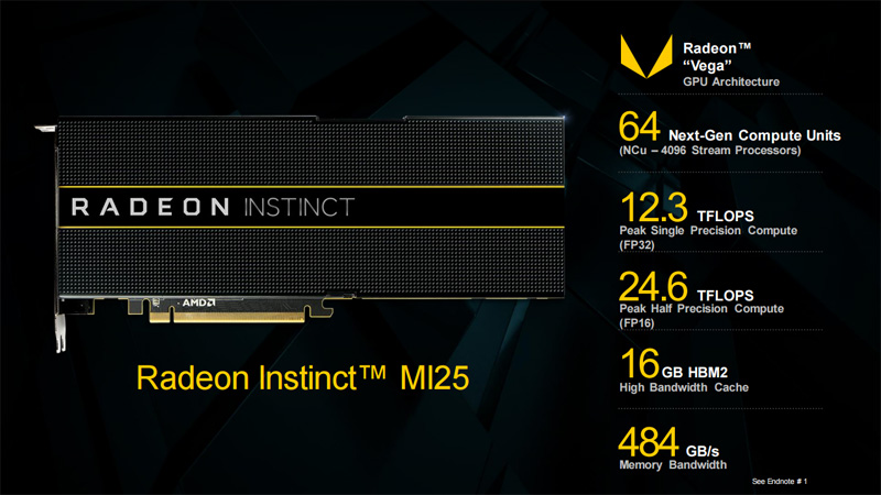 AMD、Vega世代のGPUを搭載した機械学習向けの「Radeon Instinct MI25」 | マイナビニュース