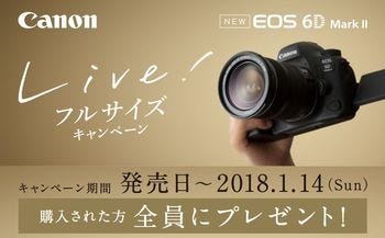 キヤノン Eos 6d Mark Ii 発売キャンペーン バッテリーなど全員に マイナビニュース