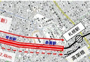 北海道新幹線新函館北斗～札幌間で一部計画変更、札幌駅手前までトンネルに