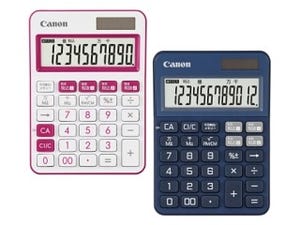 キヤノン、10桁表示と12桁表示に対応したカラフル電卓を2モデル