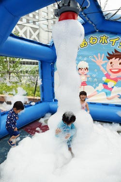 今年は泡 東京ドームシティのウォーターガーデンが幼児の水遊びにピッタリ マイナビニュース