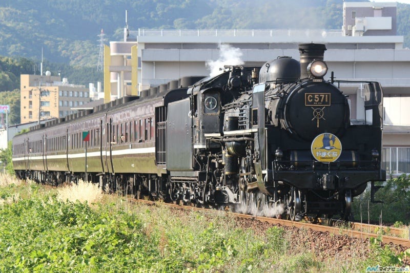 JR西日本「SLやまぐち号」9～12月はC57形・D51形・C56形が牽引、重連運転も | マイナビニュース