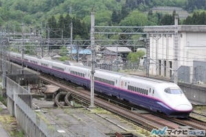 JR東日本「上越新幹線開業35周年記念号」10/14運行、新潟駅から車両基地へ