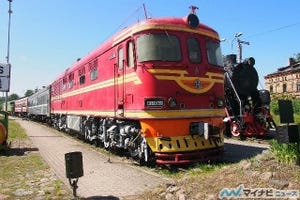 ラトビア鉄道歴史博物館で旧ソ連時代の車両と出会う - 迫力満点の機関車も