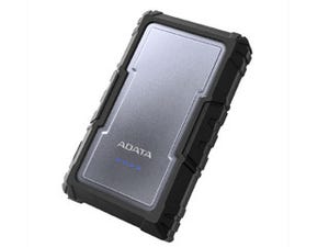 ADATA、水深1メートルで30分間耐える防水防塵モバイルバッテリ
