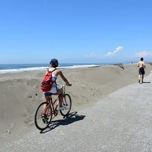 江の島から茅ヶ崎へ! 湘南の海風に吹かれてサイクリング--最後はスイーツを