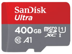 SanDisk、400GBのmicroSDXCカード発表、フルHD動画を最大40時間記録