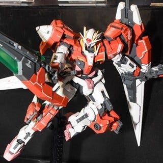 ガンダム00v戦記 赤いダブルオーガンダムセブンソード Gがrgで立体化 マイナビニュース