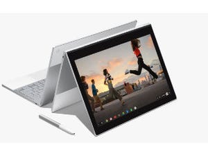 Google、Chromebook「Pixelbook」発表、360度回転ヒンジで4スタイルに