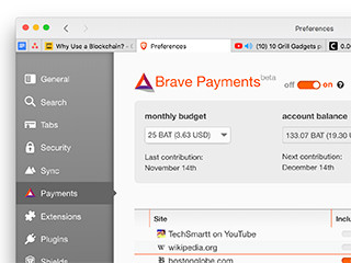 広告ブロックブラウザ「Brave」、YouTubeクリエイターを仮想通貨で支援