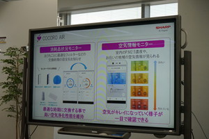 専用アプリCOCORO AIRによって遠隔操作が可能、クラウドによってさらに便利になります