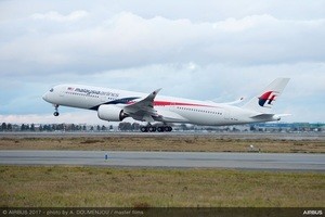 マレーシア航空、A350-900初号機受領--A350 XWB初のファーストクラス