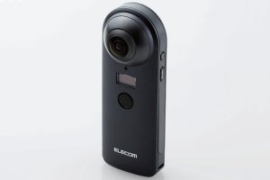 エレコム、4K動画を撮れる360度カメラ「OMNI shot」