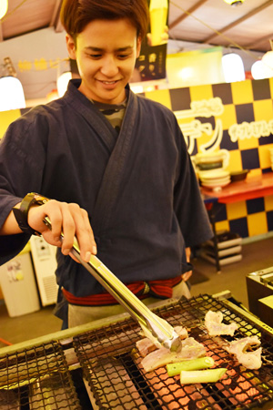 魚介の網焼き