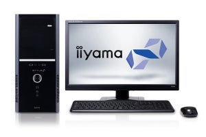 iiyama PC、税別89,980円の第8世代Core i5搭載ミドルタワーPC