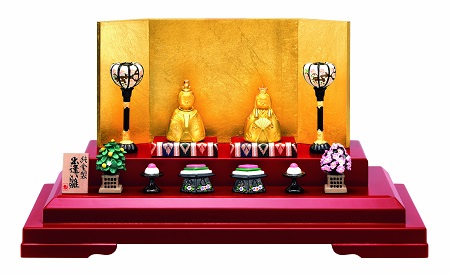 GINZA TANAKA  秋篠宮眞子内親王殿下(眞子様)ご婚約内定記念、純金製の「出逢い雛」