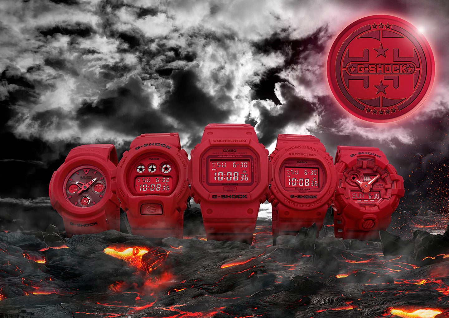 G SHOCK周年、記念モデル第3弾は赤でまとめたRED OUT   マイ