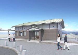 JR東日本、大船渡線BRT陸前高田駅を移転 - 震災前の駅舎モチーフ