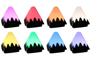 8色で光る富士山っぽいLEDセンサーライト - 上海問屋