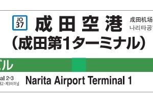 JR東日本、千葉～成田空港間に駅ナンバリング - 今月から順次導入