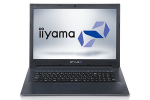 iiyama PC「STYLE∞」、i7-7700HQと非光沢フルHD液晶の17.3型ノート