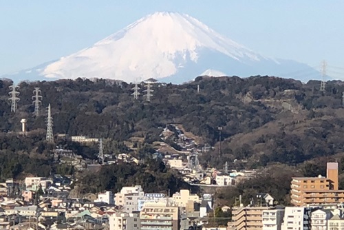 野島展望台からは、晴れた日には西側に富士山も望める