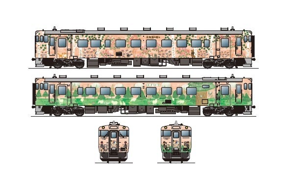 JR北海道キハ40形改造「北海道の恵み」シリーズ車両、3月から運行 | マイナビニュース