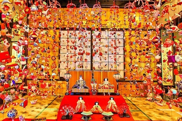 118段雛飾りに日本三大つるし飾りも! ひなまつりに行きたい温泉ベスト4 