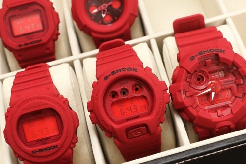 写真で見る G Shock 35周年記念モデル第3弾 Red Out 1 マイナビニュース