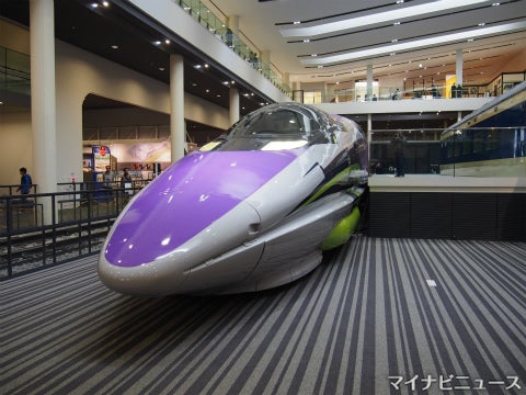京都鉄道博物館にエヴァ新幹線 500 Type Eva 仕様に大変身 マイ