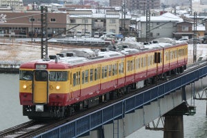 JR東日本115系、新潟地区で塗色変更 - 歴代車体色から投票で決定
