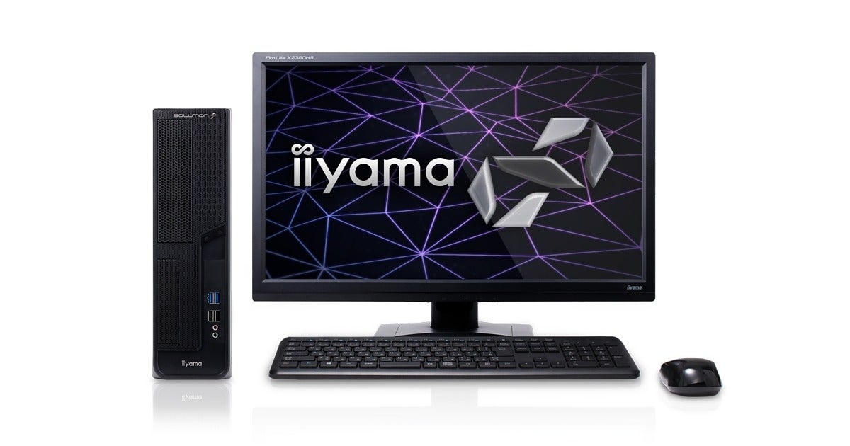 iiyama PC「SOLUTION∞」、i3-8100搭載のビジネススリムタワー | マイ