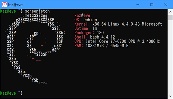 完全フリーなlinux Debian Gnu Linux がwsl上で利用可能に Tech