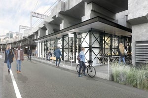 東急「池上線五反田高架下」開業--230mに新5店含む13店、新業態の自転車店も