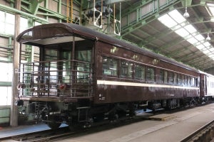 京都鉄道博物館にマイテ49形、JR西日本保有の展望客車を特別展示