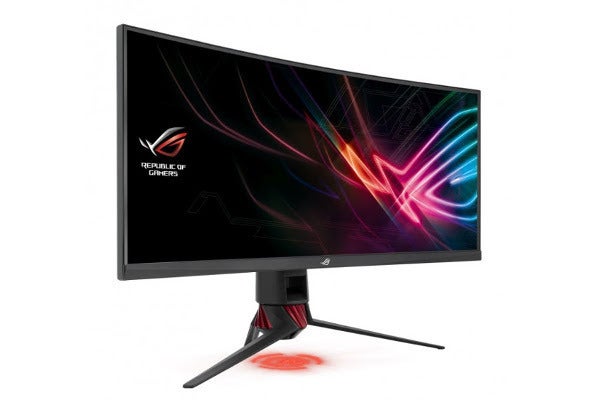 ASUS、UWQHD解像度のゲーマー向け35インチ曲面液晶ディスプレイ | マイナビニュース